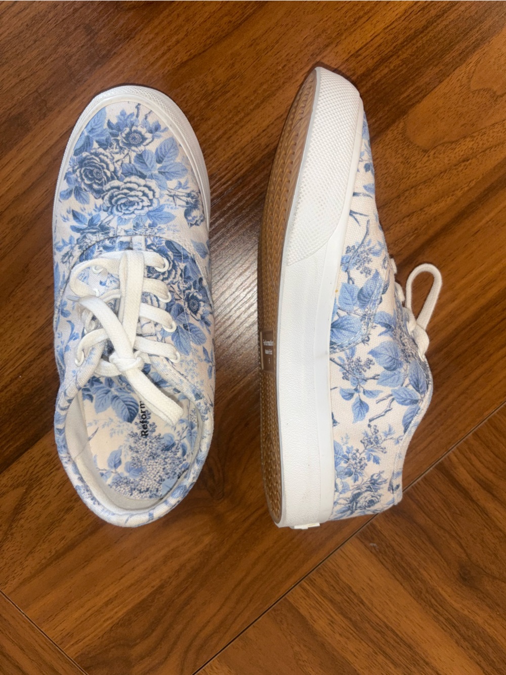 Reformation Harlow sneakers - white floral NEW 6 - Picture 4 of 7